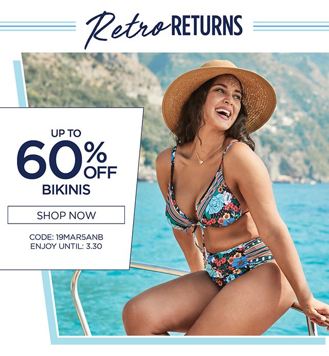 Retro Returns - Up to 60% Off Bikinis