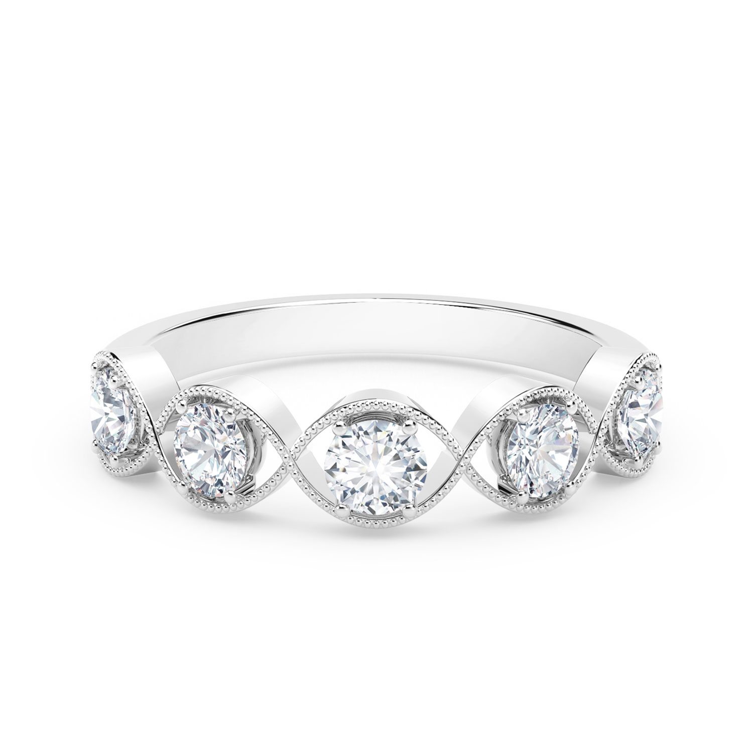 The Forevermark Tribute™ Collection Braided 5-Stone Diamond Ring 18K