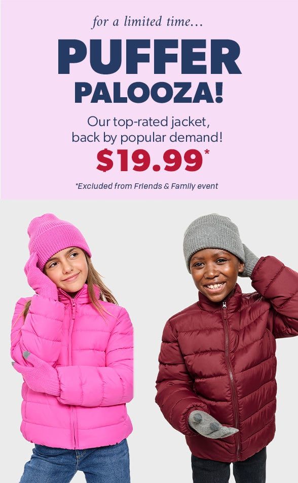 $19.99 Puffer Jackets