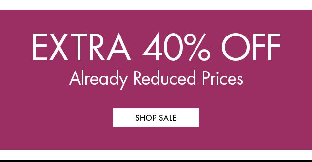 Extra 40% Off Sale BB