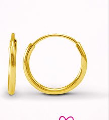 Hoop Earrings 14K Yellow Gold