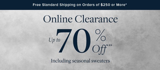 ONLINE CLEARANCE