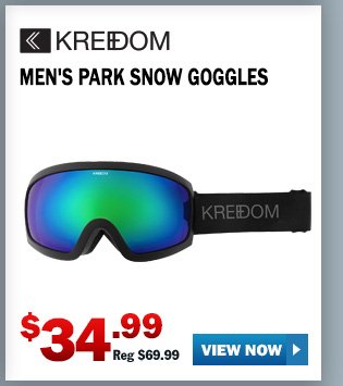 KREEDOM MEN'S PARK SNOW GOGGLES