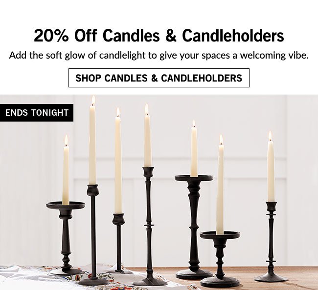 SHOP CANDLES & CANDLEHOLDERS