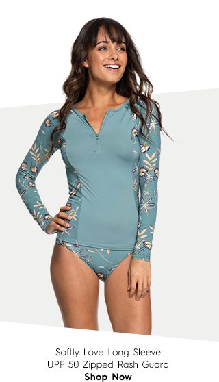 Product 4 - Softly Love Long Sleeve UPF 50 Zipped Rash Guard