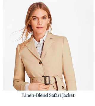 LINEN-BLEND SAFARI JACKET