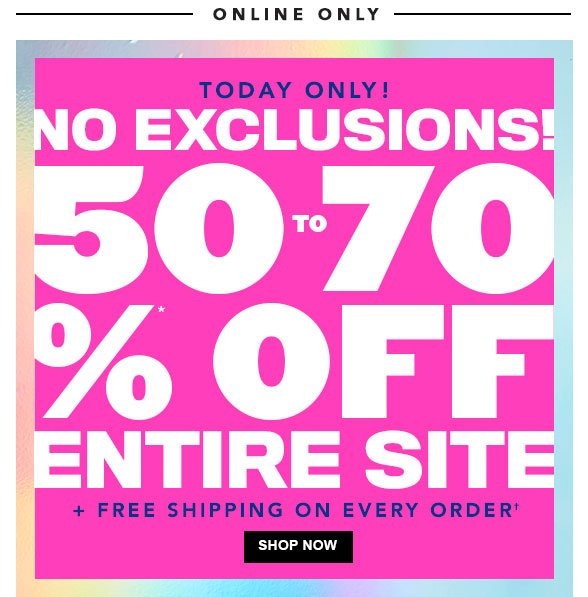 Entire Site 50-70% Off