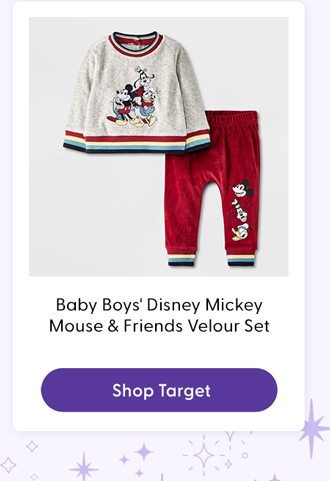 Baby Boys' Disney Mickey Mouse & Friends Velour Set