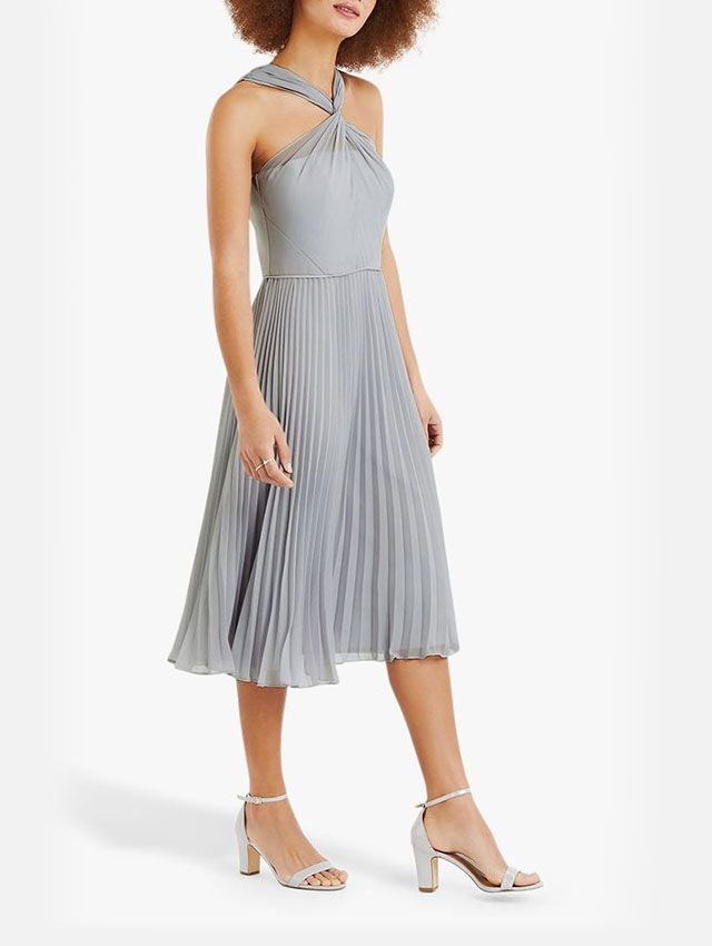 Oasis Twist Neck Midi Dress