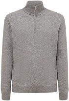 Cashmere Zip Turtleneck Sweater