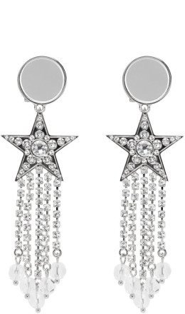 Miu Miu - Silver Star Fringed Earrings
