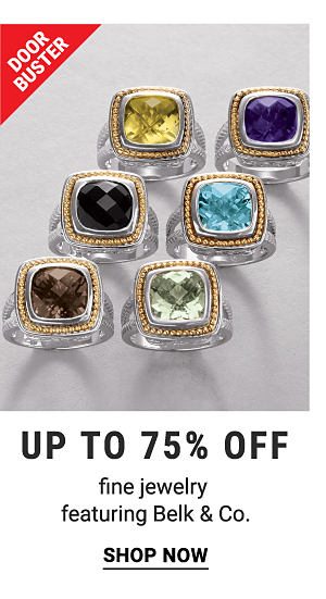 Door Buster. Up to 75% off fine jewelry featuring Belk & Co. Shop now. 