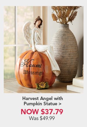 Harvest Angel with Pumpkin StatueNow $37.79 Was $49.99