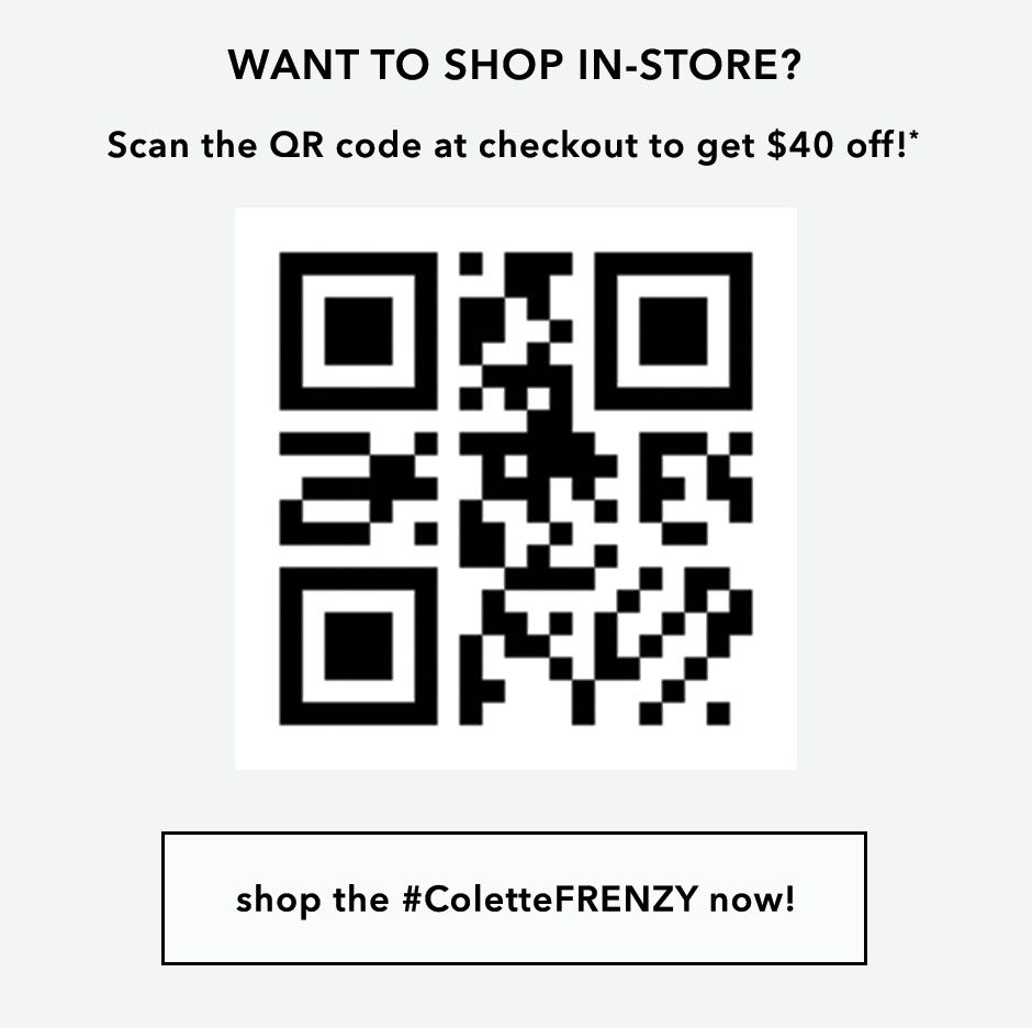 Shopping in-store? Scan code at checkout!