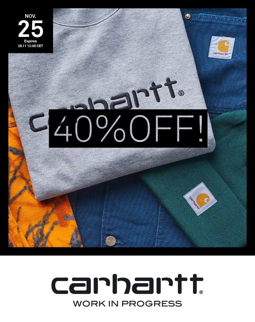 CARHARTT WIP 40% OFF