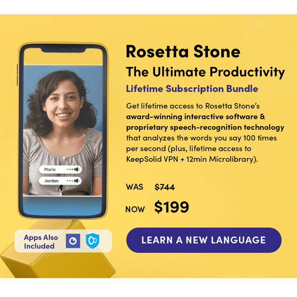 Rosetta Stone Productivity Bundle | Learn a New Language 