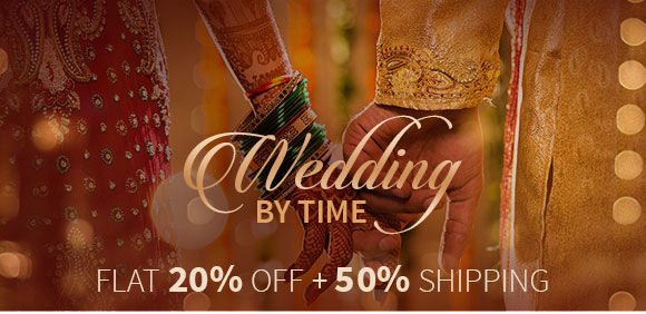 Wedding by Time: Flat 20% Off & 50% Off on Shipping. Shop!