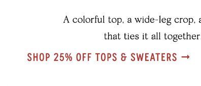 Shop tops.