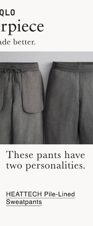 BANNER 5 - HEATTECH PILE-LINED SWEATPANTS