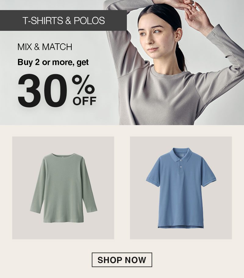 Shop T-Shirts and Polos