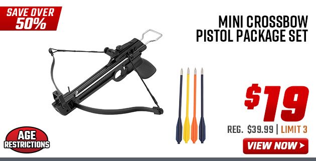 Mini Crossbow Pistol Package Set