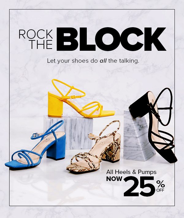 Shop Heels & Pumps 25% Off