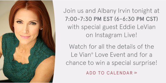 Join us on Instagram Live with Albany Irvin