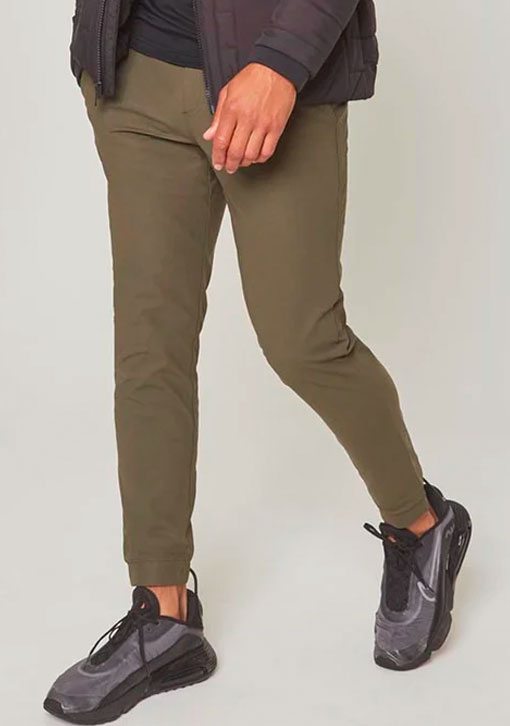Limitless Recycled Polyester Warp Knit Slim Leg Pant