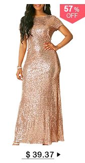 Short Sleeve Bling Bling Maxi Dress