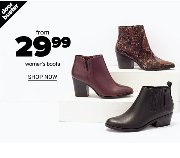 From 29.99 Women's Boots - Shop Now