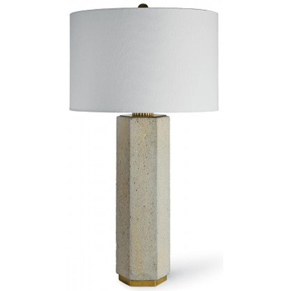 Image of Concrete and Brass Gear Lamp