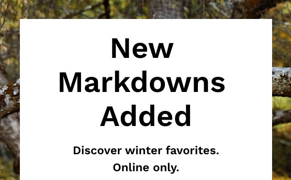 New Markdowns Added | Shop Sale