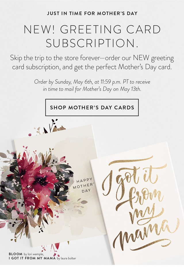 Shop Mother's Day Cards