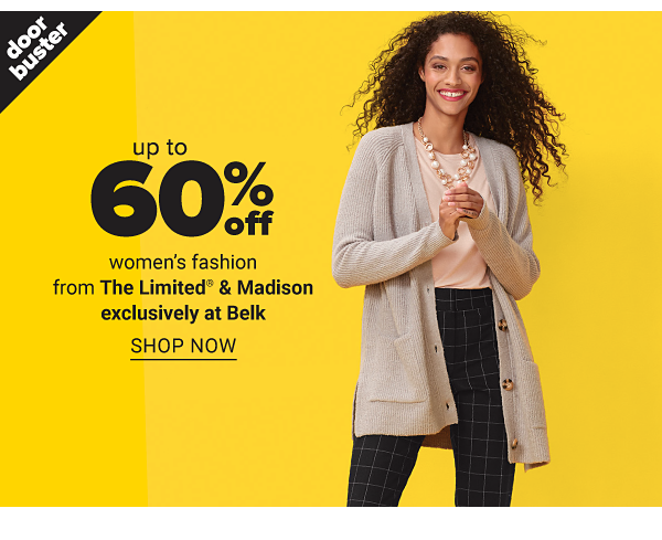 up to 60% off women's fashion from The Limited & Madison - Shop Now