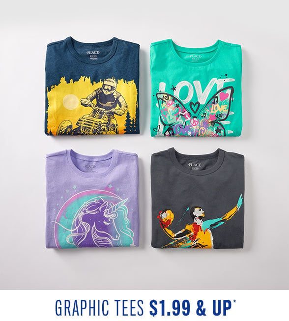 $1.99 & up Graphic Tees