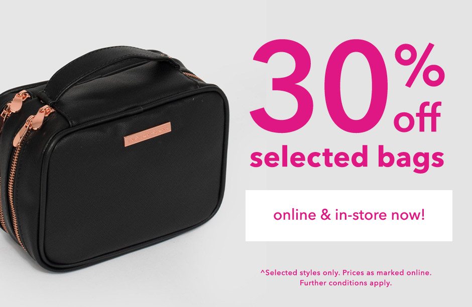 30% Off Select Bags!