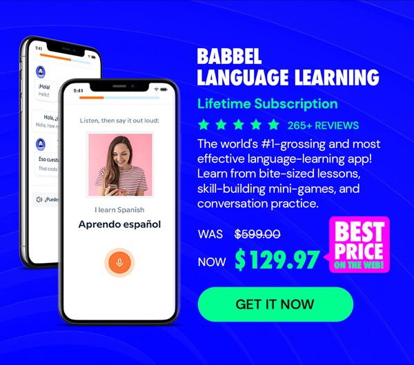 Babbel Language Learning: Lifetime Subscription (All Languages)