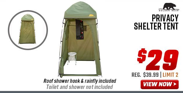 Golden Bear Privacy Shelter Tent