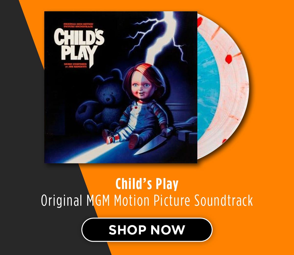 Child's Play - Blue and Red + White Swirl Exclusive 2LP Soundtrack