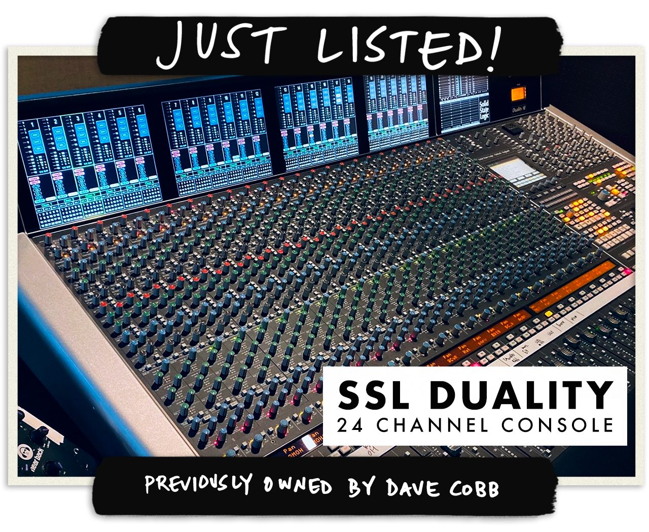 Dave Cobb's 24-Channel SSL Duality Console