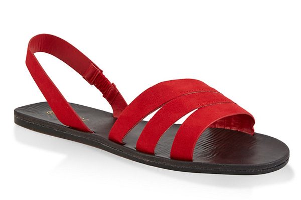 Triple Band Slingback Sandals