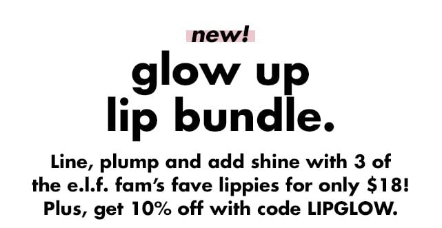 Line, plump and add shine with 3 of the e.l.f. fam's fave lippies! Plus, get 10% off with code LIPGLOW