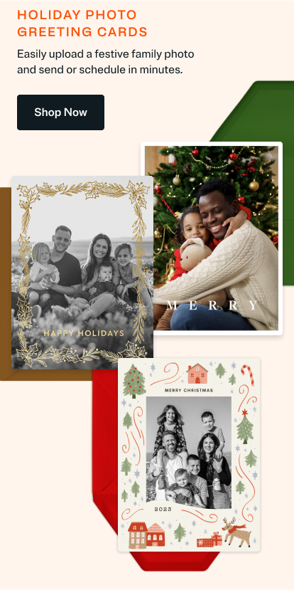 Holiday photo greeting Cards