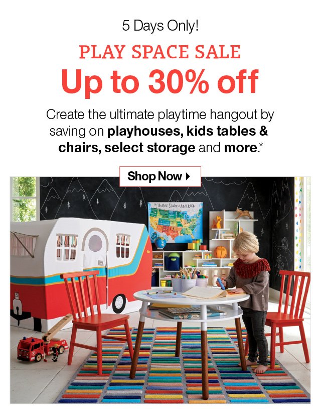 Shop Play Space Sale: Up to 30% Off