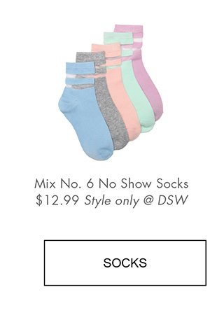 Mix No. 6 No Show Socks $12.99 Style only @ DSW | SOCKS