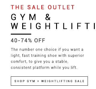 The Gym and Weightlifting Sale