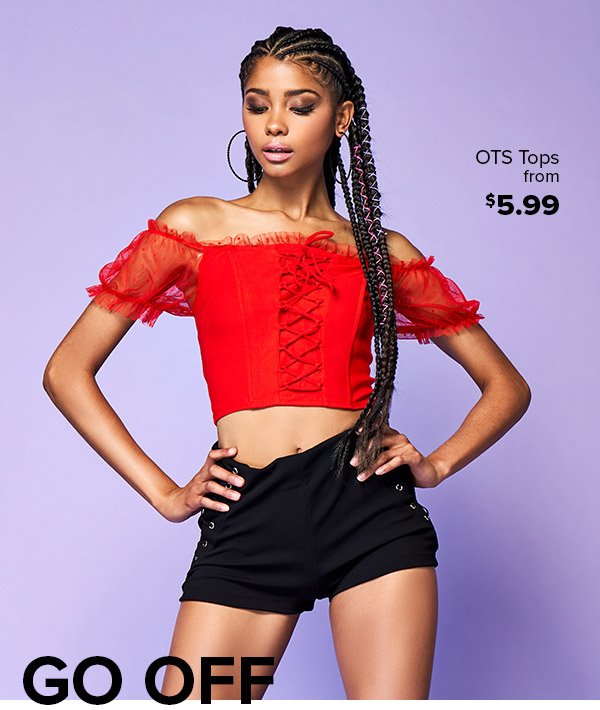 Shop Off the Shoulder Tops from $5.99