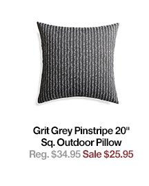 Grit Grey Pinstripe Pillow