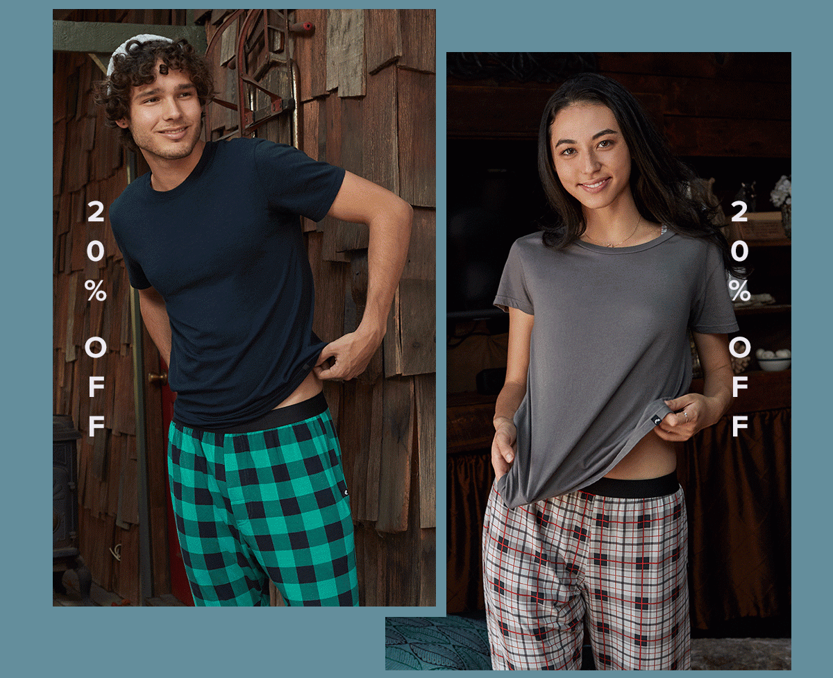 20% off Loungewear