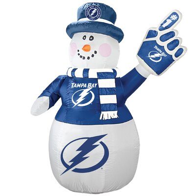 Tampa Bay Lightning 7' Inflatable Snowman